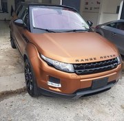 Коричневый,  шоколад матовый хром автовинил